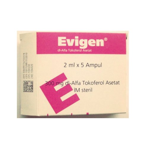 Evigen Vitamin E 300 mg/2 mL x 5 Amp